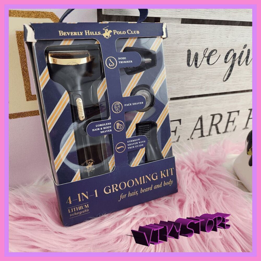 💖 NWT Beverly Hills Polo Club 4-in-1 Grooming Kit #7256 💖